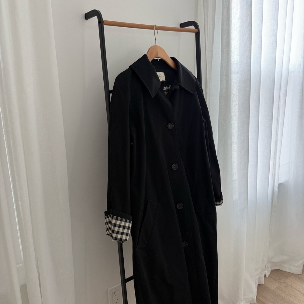 Sezane Clyde Coat - Black, Size 2 - Picture 4 of 6